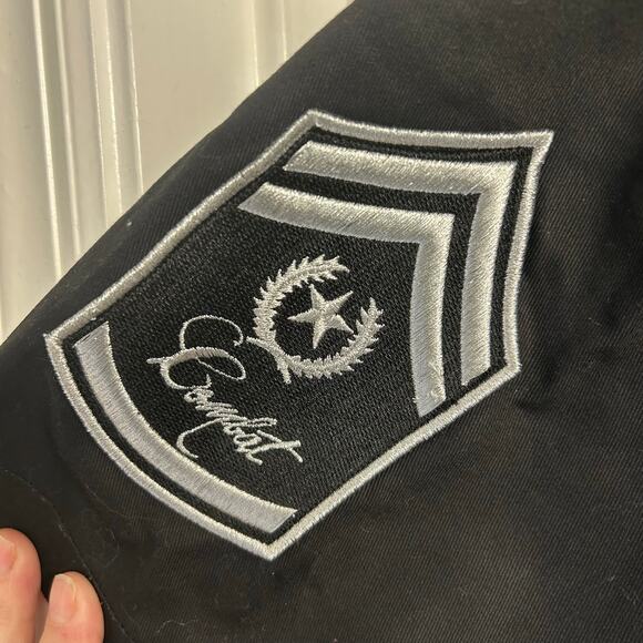 Regal Military Combat Shirt Black Short Sleeve Button Up Size XL NWT - Picture 5 of 7